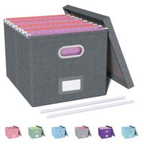 Organizador de arquivos Oterri Dark Grey com barras deslizantes