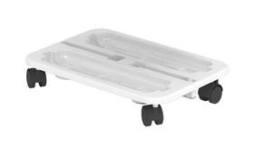 Organizador de artesanato Deflecto Stack 'N Go Caddy Wheel Base branca