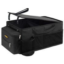 Organizador de Assento de Carro DigeoNegu com Tampa, Porta-Copos e Porta-Lenços