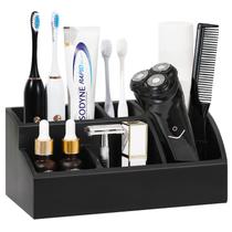 Organizador de balcão de banheiro Luxspire 5 slots para escovas de dentes Organizador de balcão de banheiro Luxspire 5 slots para escovas de dentes