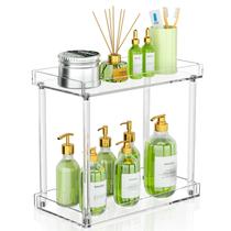 Organizador de balcão de banheiro NPPLUS Acrylic 2-Tier Clear