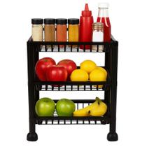 Organizador De Bancada 3 Andares Multiuso Para Cozinha Banheiro E Escritório Organizador De Bancada 3 Andares Multiuso Para Cozinha Banheiro E Escritório