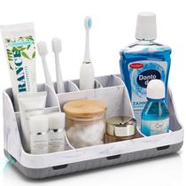 Organizador de bancada de banheiro GFWARE Marble com 7 slots