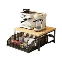 Organizador De Bancada Para Cozinha Preto E Branco: Caixa De Armazenamento Para Micro-ondas E - NONE