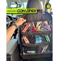 Organizador de Banco COM ZÍPER Para Motorista UBER 99 Porta Objetos de Banco Carro