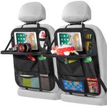 Organizador de Banco Traseiro de Carro LUCMO com Suporte para Tablet - 2 Peças (Preto) Organizador de Banco Traseiro de Carro LUCMO com Suporte para Tablet - 2 Peças (Preto)