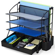 Organizador de bandejas de documentos de mesa Simple Houseware Black
