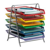 Organizador de bandejas de papel Mind Reader, malha metálica de 5 camadas