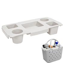 Organizador de bandejas grandes Caddy ZYTONGMAO Bogg Bag branco