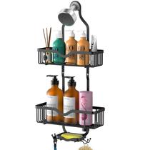 Organizador de banheiro Shower Caddy Hanging Kadolina preto fosco