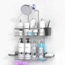 Organizador de banheiro suspenso Shower Caddy AKTECKE prateado