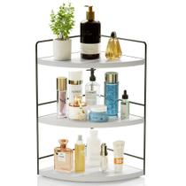 Organizador de banheiro ZGO 3-Tier Countertop Corner White Organizador de banheiro ZGO 3-Tier Countertop Corner White