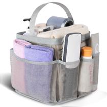 Organizador de Banho Portátil EUDELE em Tela com 9 Bolsos Cinza Organizador de Banho Portátil EUDELE em Tela com 9 Bolsos Cinza