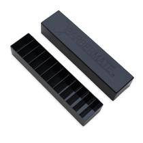 Organizador de beleza Clipper-Blade Caddy BarberMate de 12 slots preto