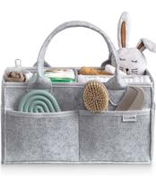 Organizador de berçário para fraldas para bebês Caddy PUTSKA Grey 38x23x18cm Organizador de berçário para fraldas para bebês Caddy PUTSKA Grey 38x23x18cm