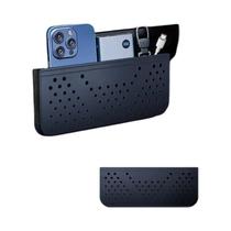 Organizador De Bolsa De Armazenamento Lateral Para Banco De Carro Em Couro PU Com Rede Para Telefone