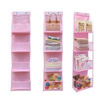 Organizador De Bolsa De Armazenamento Suspensa De Tecido Multicamadas Multifuncional Para Porta