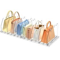 Organizador de bolsa SOYO ajustável transparente para armário com divisória Organizador de bolsa SOYO ajustável transparente para armário com divisória