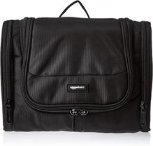 Organizador de bolsas de higiene de viagem Amazon Basics Black Organizador de bolsas de higiene de viagem Amazon Basics Black