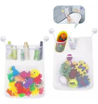 Organizador de Brinquedos Banho Bebê 37x36cm Branco