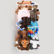 Organizador de Brinquedos BTY para Pelúcias - Montado na Parede (Branco)