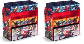 Organizador de Brinquedos Delta Children Design and Store Spider-Man - 2 Unidades