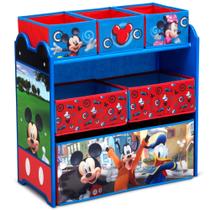 Organizador de Brinquedos Delta Children Disney Mickey Mouse - 6 Cestos