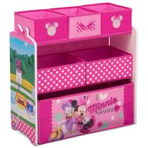Organizador de brinquedos Delta Children Disney Minnie Mouse 6 Bin Design