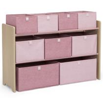 Organizador de Brinquedos Delta Children GapKids Blush/Natural - 9 Caixas