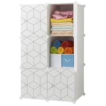 Organizador de brinquedos e sapateira guarda roupa modular 6 portas armario portatil lavanderia estante multiuso luxo Organizador de brinquedos e sapateira guarda roupa modular 6 portas armario portatil lavanderia estante multiuso luxo