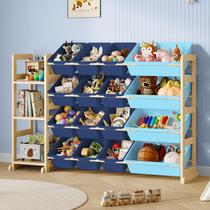 Organizador de Brinquedos EXPERLAM 3 Prateleiras 16 Caixas Azul Organizador de Brinquedos EXPERLAM 3 Prateleiras 16 Caixas Azul