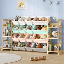 Organizador de Brinquedos EXPERLAM de Madeira com 6 Prateleiras e 16 Caixas Organizador de Brinquedos EXPERLAM de Madeira com 6 Prateleiras e 16 Caixas