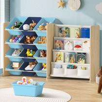 Organizador de Brinquedos Infantil Experlam com 12 Caixas e 4 Prateleiras Organizador de Brinquedos Infantil Experlam com 12 Caixas e 4 Prateleiras