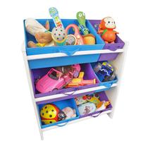 Organizador de Brinquedos Infantil Médio AZUL E VIOLETA