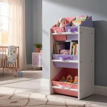 Organizador de Brinquedos Infantil Mini - Rosa e lilás