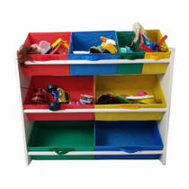 Organizador De Brinquedos Infantil Organibox Colorido