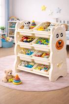 Organizador De Brinquedos Infantil Ursinho 8 Cestos Estante Porta Brinquedos Brinquedoteca