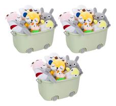 Organizador De Brinquedos, Pelúcia E Lego - Kit 3 Tam P