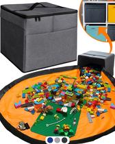 Organizador de Brinquedos STARSIKO XL com Tapete de Jogo (13x13x15 polegadas)