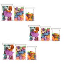 Organizador de Brinquedos - SUPER BLOCOS 3 KITS BRANCO Organizador de Brinquedos - SUPER BLOCOS 3 KITS BRANCO