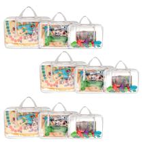 Organizador de Brinquedos - SUPER TABULEIRO 3 KITS BRANCO