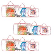 Organizador de Brinquedos - SUPER TABULEIRO 3 KITS ROSA Organizador de Brinquedos - SUPER TABULEIRO 3 KITS ROSA