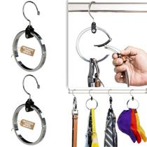 Organizador de cabides de armário Rolly Hanger multiuso, pacote com 2 Organizador de cabides de armário Rolly Hanger multiuso, pacote com 2