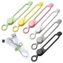 Organizador de cabos Awrose Silicone Data Cable 30 unidades