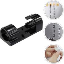 Organizador de Cabos e Fios Clipes Fixador Autoadesivo 20 Unidades Preto Organizador de Cabos e Fios Clipes Fixador Autoadesivo 20 Unidades Preto