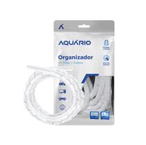 Organizador de Cabos Espiral 1/2" (12mm) x 2 metros Branco - Aquário CBO-201