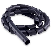 Organizador de Cabos Espiral 20mm X 1,5mm 3mts Preto Forceline