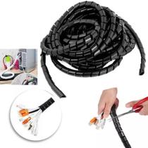 ORGANIZADOR DE CABOS ESPIRAL PRETO 10mm A 12mm 10 METROS ORGANIZADOR DE CABOS ESPIRAL PRETO 10mm A 12mm 10 METROS