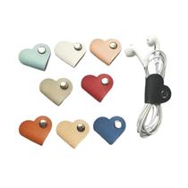 Organizador de Cabos, Fios e Fones de Ouvido Kit 5 Peças em Formato Coração Prendedor