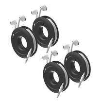 Organizador de cabos Fuse Side Winder Mini e Max, pacote com 4 unidades, preto